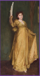 Photo of portrait Practising the Minuet (Miss Hilda Spong) 1893 by Tom Roberts